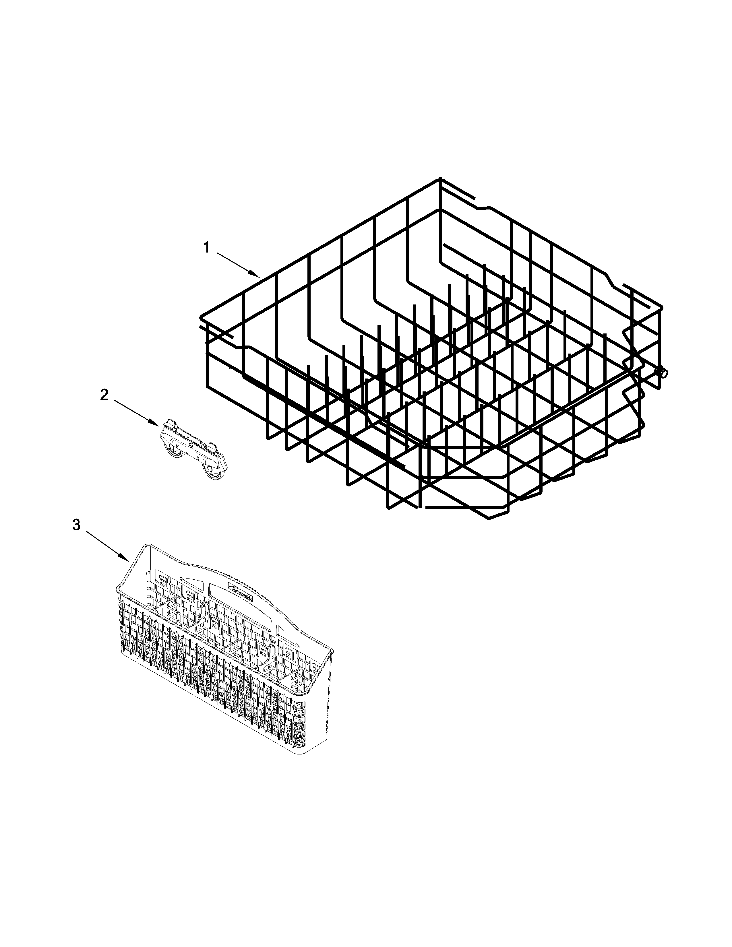 Lower rack parts