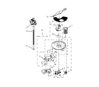 Kenmore 66513543N412 pump, washarm and motor parts diagram