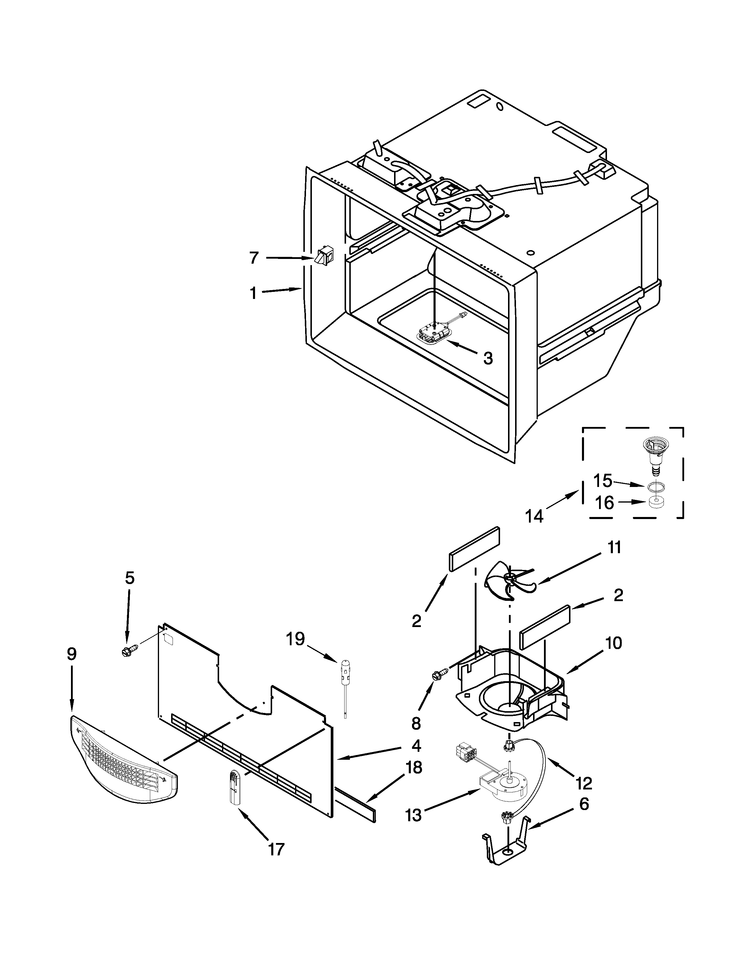 Freezer liner parts