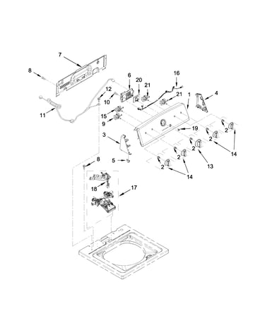 Console and water inlet parts