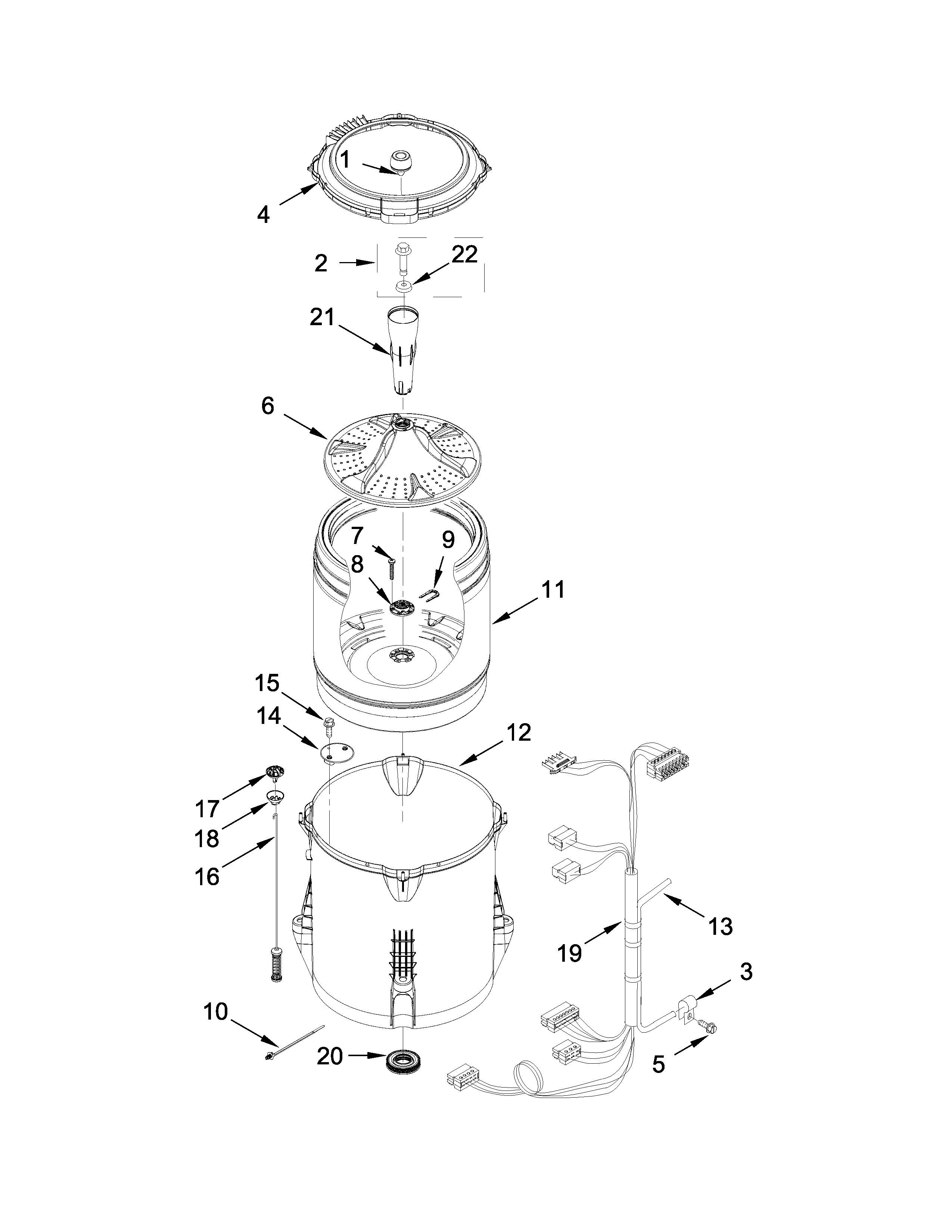 Basket and tub parts