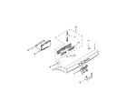 Kenmore 66513222N412 control panel and latch parts diagram
