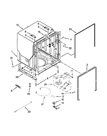 Tub and frame parts