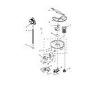 Kenmore 66513223N412 pump, washarm and motor parts diagram
