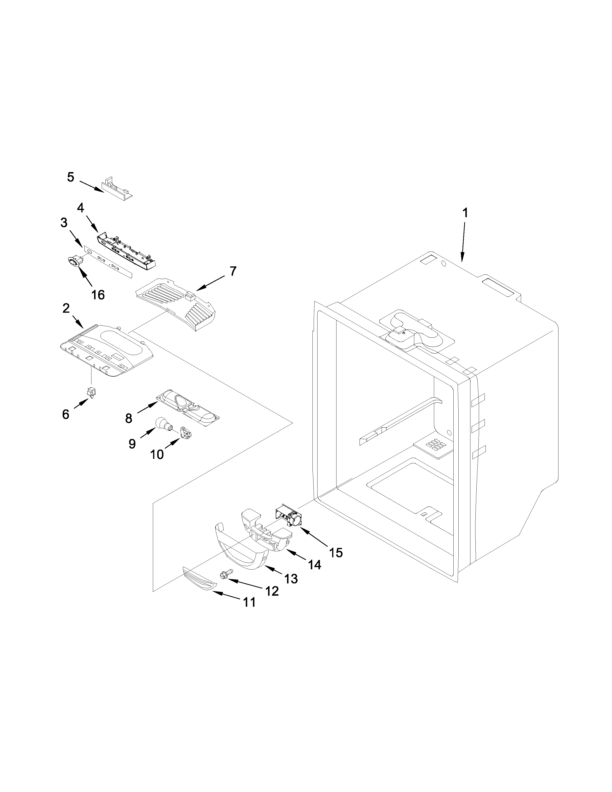 Refrigerator liner parts