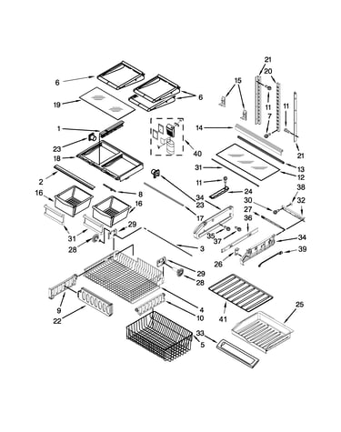 Shelf parts