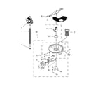 Kenmore 66513473N412 pump, washarm and motor parts diagram
