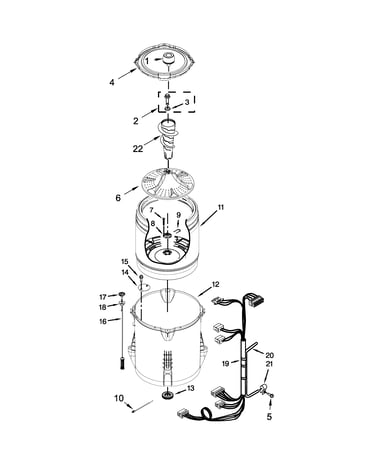 Basket and tub parts