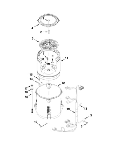 Basket and tub parts