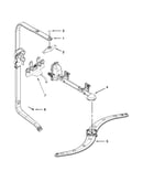 Upper wash and rinse parts