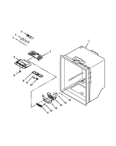 Refrigerator liner parts