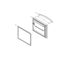 Kenmore 59679344510 freezer door parts diagram