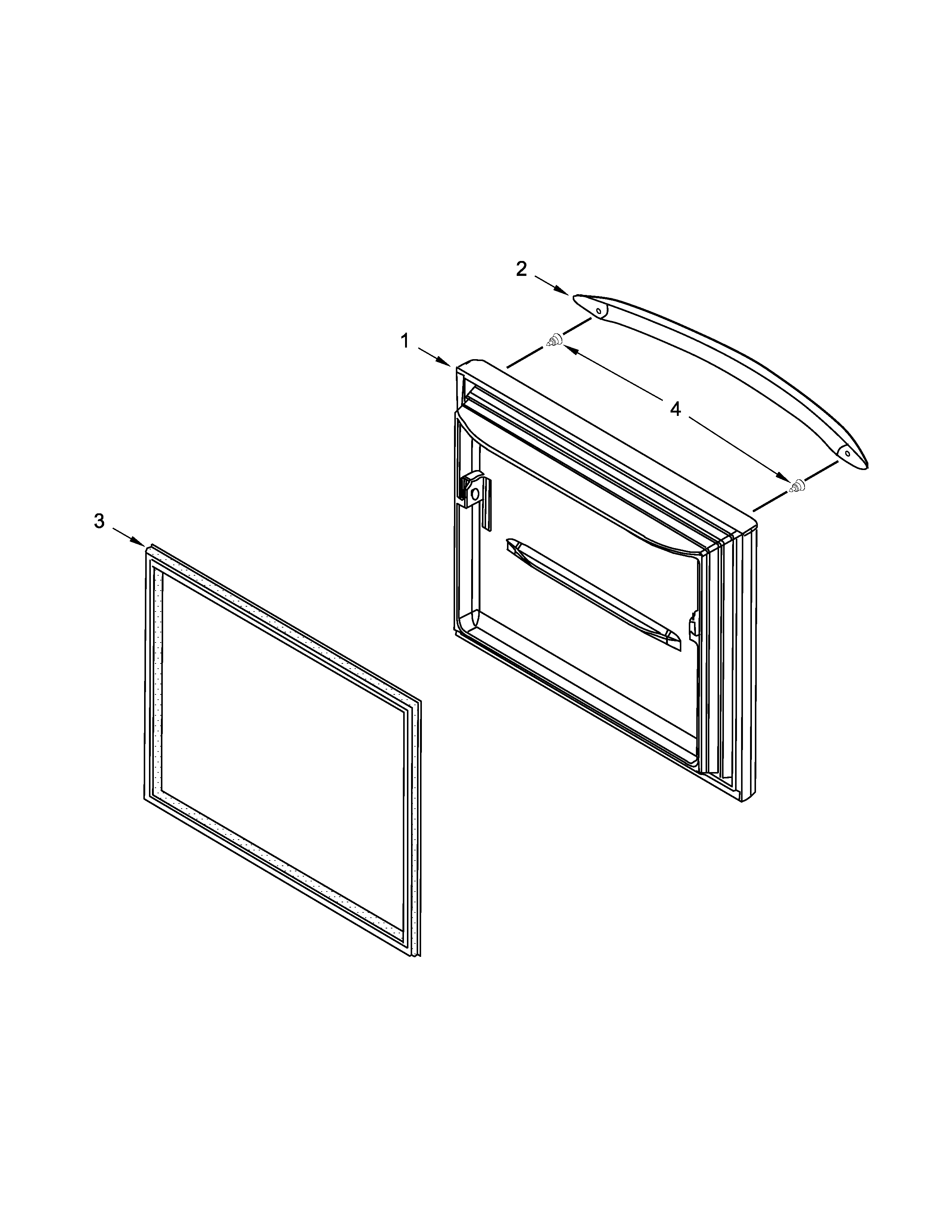 Freezer door parts