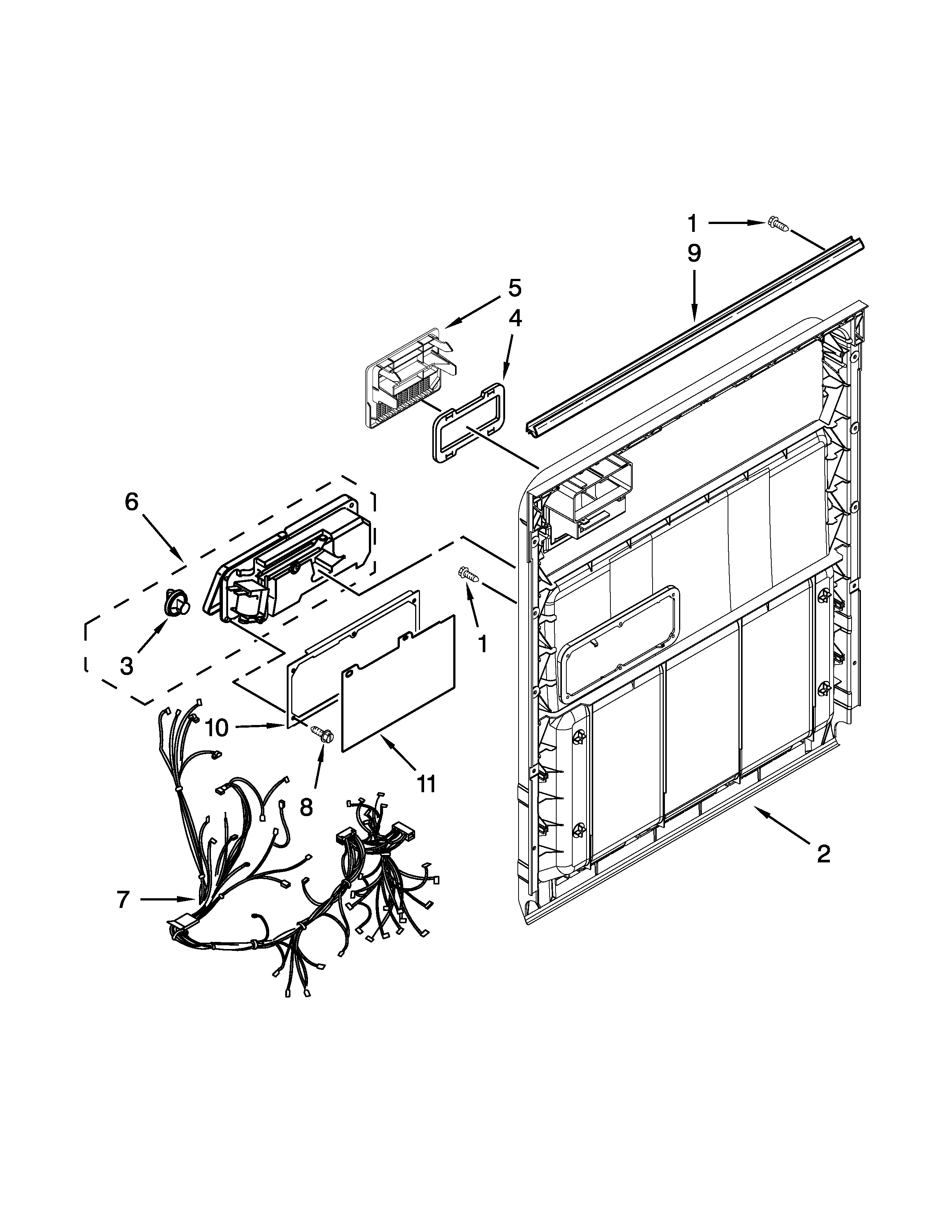 Inner door parts