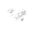 Kenmore 66512413N412 control panel and latch parts diagram