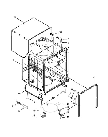 Tub and frame parts