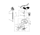 Kenmore 66512413N412 pump, washarm and motor parts diagram