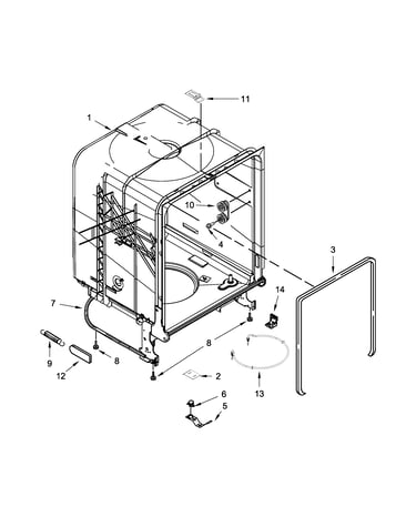 Tub and frame parts