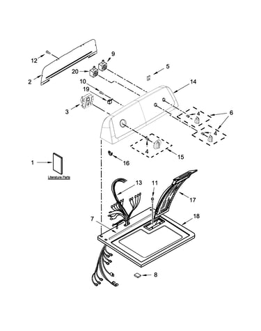 Top and console parts