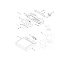 Kenmore 11068133411 top and console parts diagram