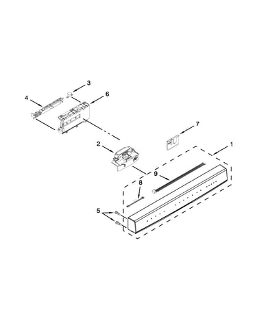Control panel and latch parts