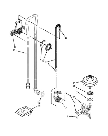 Fill, drain and overfill parts