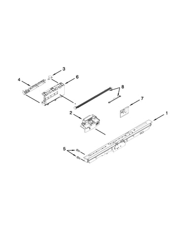 Control panel and latch parts
