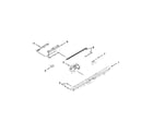 Kenmore Elite 66513972K105 control panel and latch parts diagram