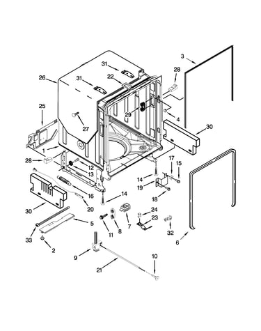 Tub and frame parts