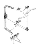 Upper wash and rinse parts