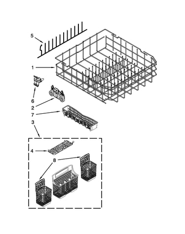 Lower rack parts