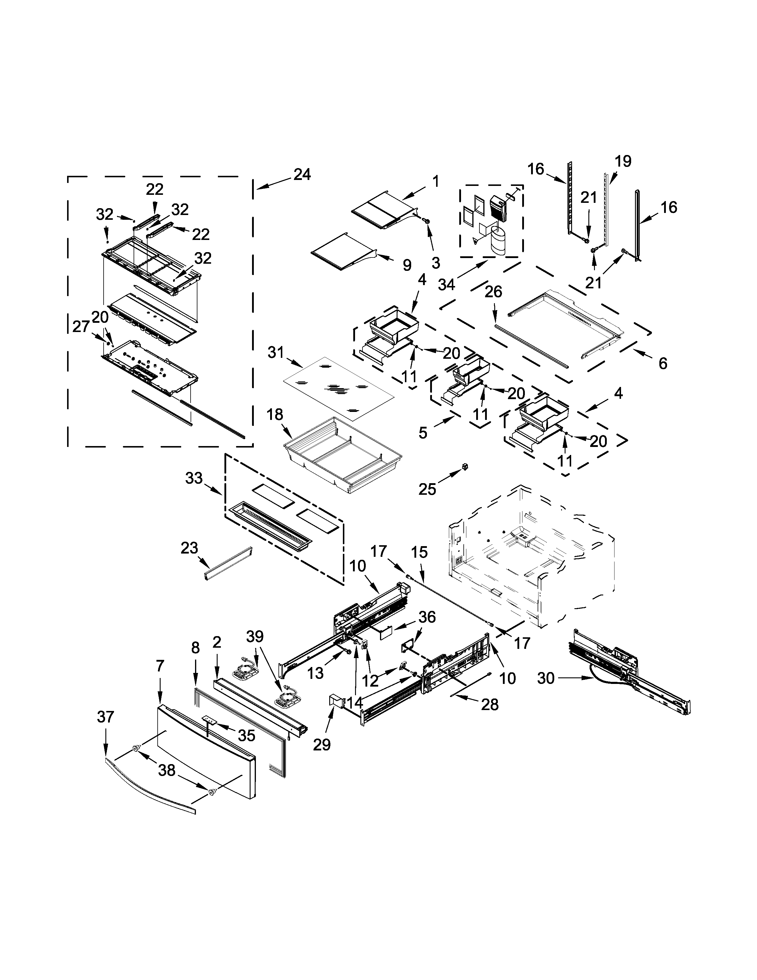Shelf parts