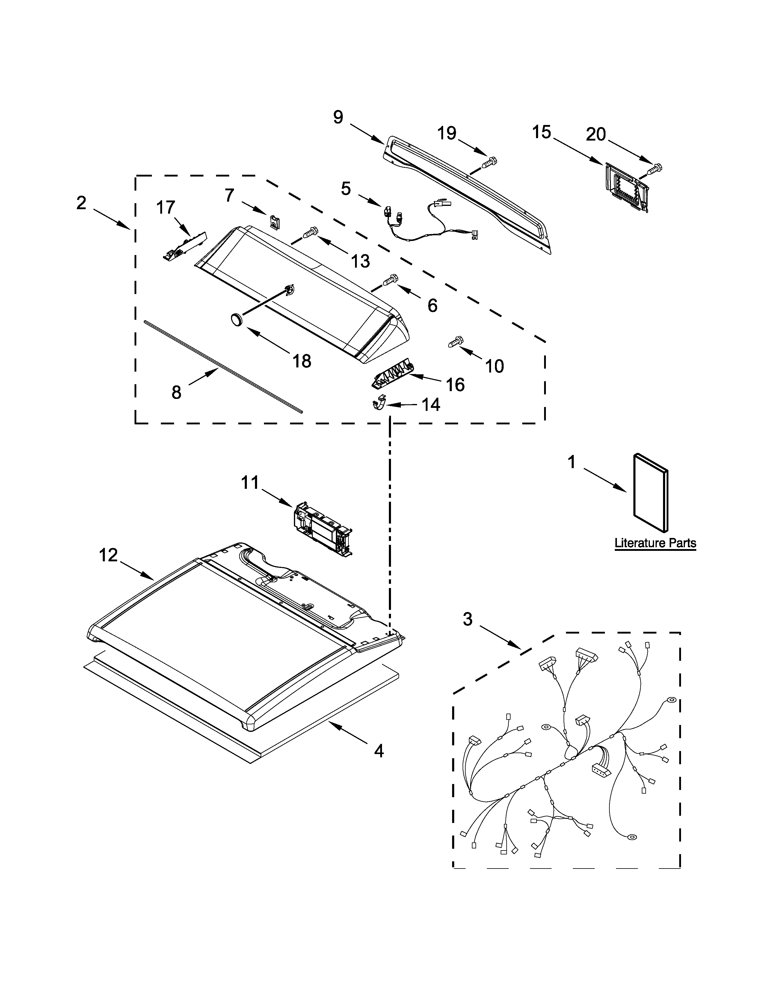 TOP AND CONSOLE PARTS