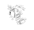 Kenmore 11062342511 cabinet parts diagram