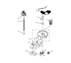 Kenmore 66513403N411 pump, washarm and motor parts diagram