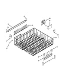 Upper rack and track parts