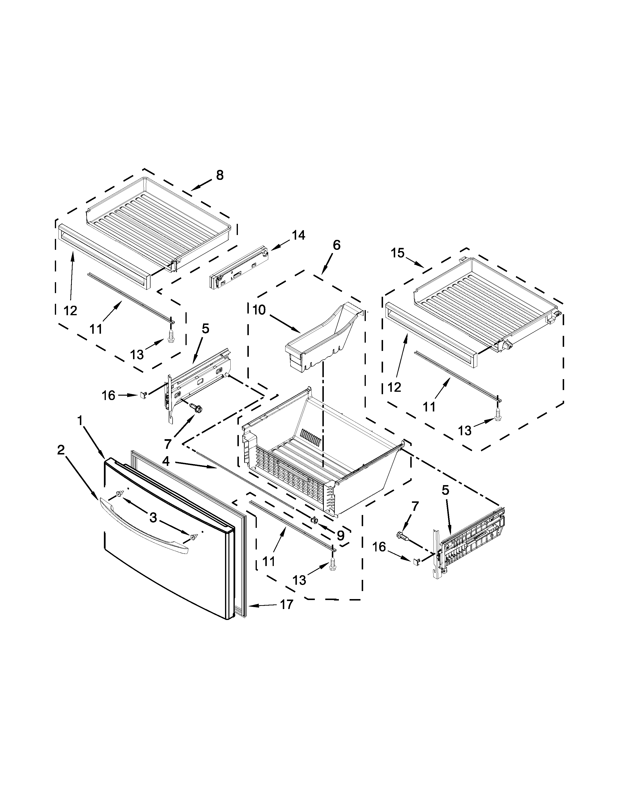 FREEZER DOOR PARTS