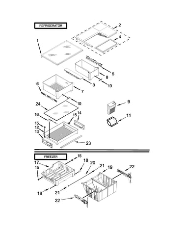 Shelf parts