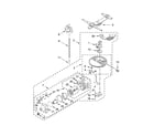 Kenmore Elite 66514823N510 pump, washarm and motor parts diagram