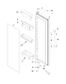 Refrigerator door