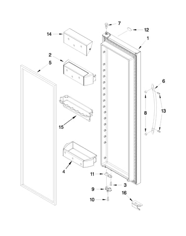 Refrigerator door