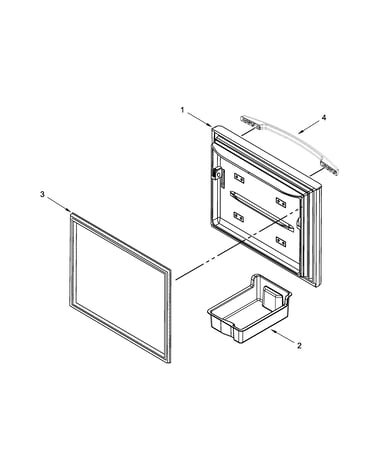 Freezer door parts