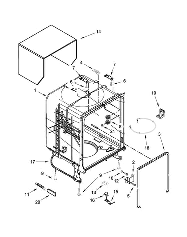Tub and frame parts