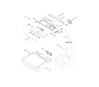 Kenmore 11068133413 top and console parts diagram