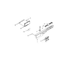 Kenmore 66513472N411 control panel and latch parts diagram
