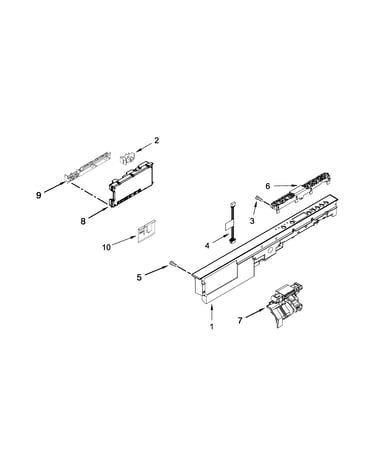 Control panel and latch parts
