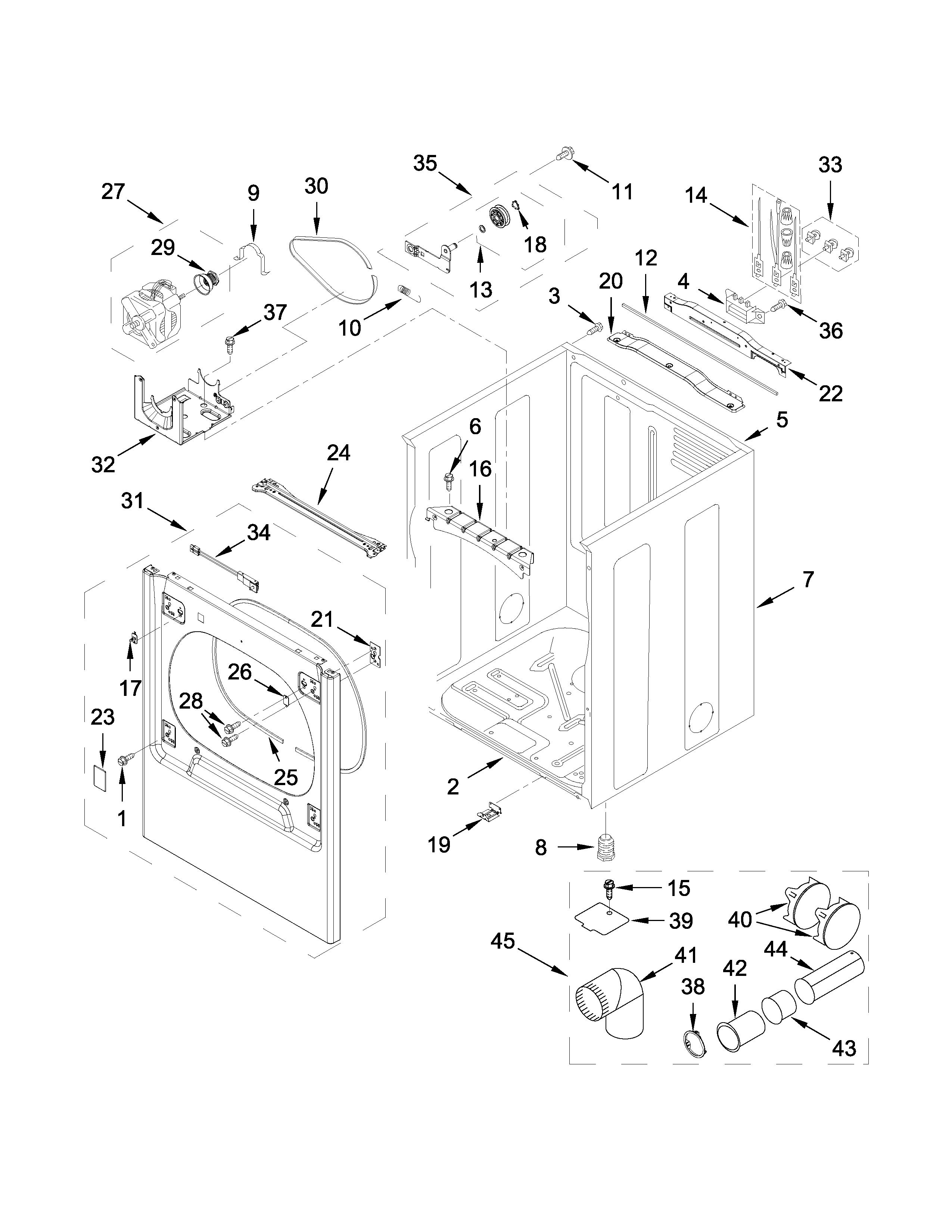 Cabinet parts