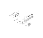 Kenmore 66513543N410 control panel and latch parts diagram