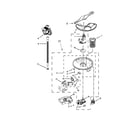 Kenmore 66513543N410 pump, washarm and motor parts diagram