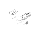 Kenmore 66512413N410 control panel and latch parts diagram
